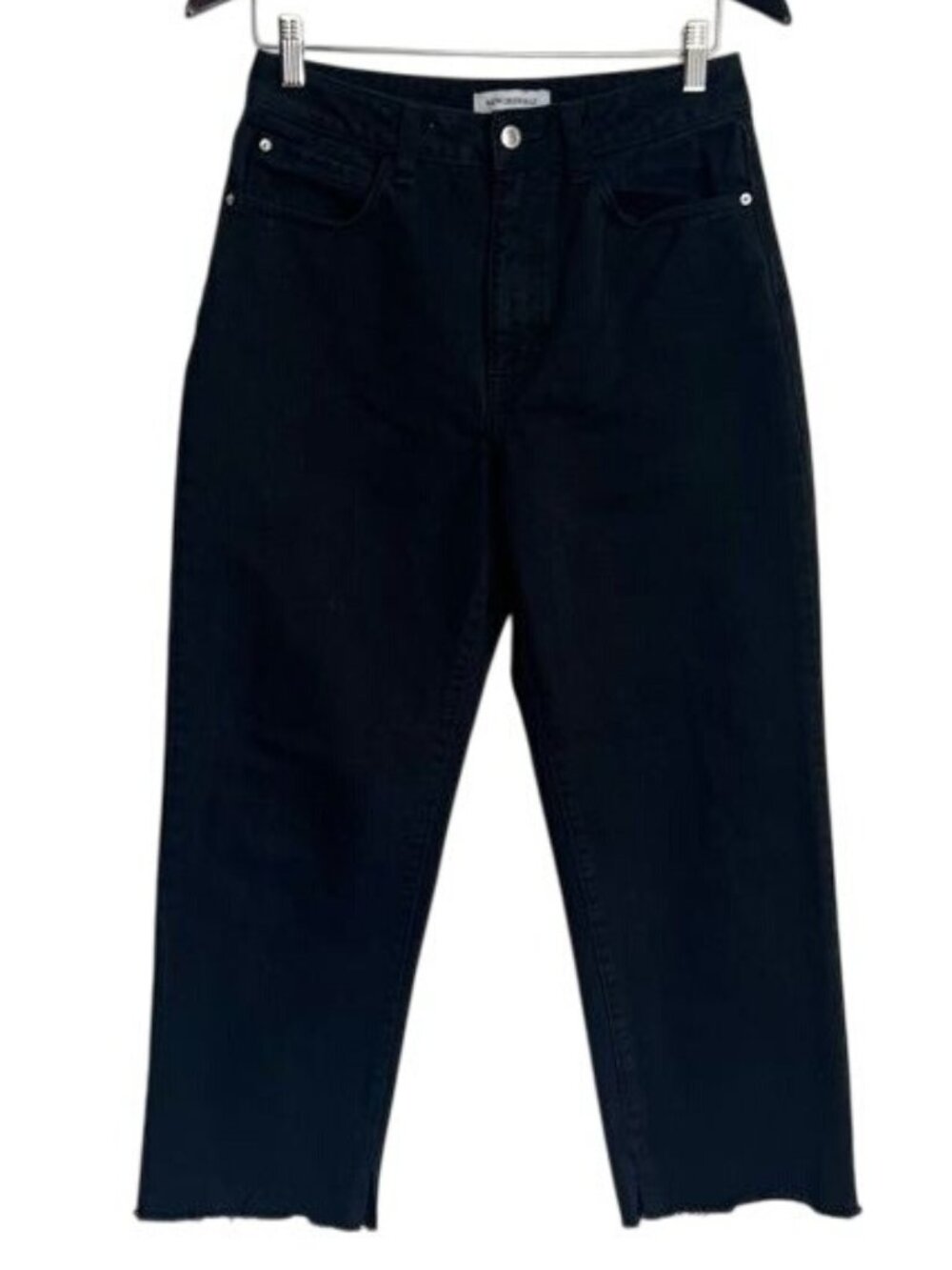 WeWoreWhat Raw Hem Jeans Black - 28